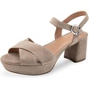 image:imageAerosoles Womens Cosmos Heeled SandalsTrench Coat Suede