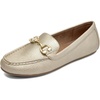 image:imageAerosoles Womens DallasGold Metallic Pebbled Faux Leather