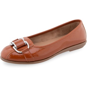 image:imageAerosoles Womens BentleyTan Patent Crinkled Faux Leather