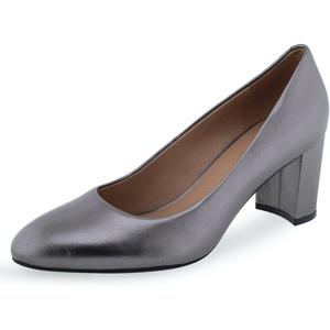 image:imageAerosoles Womens Betsy PumpsGunmetal Metallic Leather