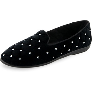 image:imageAerosoles Womens Betunia SlipOn Loafer with Memory Foam FootbedBlack Quilted Velvet
