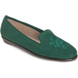 image:imageAerosoles Womens Betunia SlipOn Loafer with Memory Foam FootbedDark Green Suede