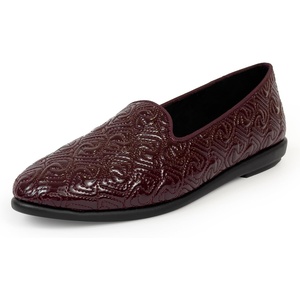 image:imageAerosoles Womens Betunia SlipOn Loafer with Memory Foam FootbedMerlot Crinkle Patent Faux Leather