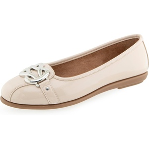 image:imageAerosoles Womens Big Bet FlatsStone Crinkle Patent Pu