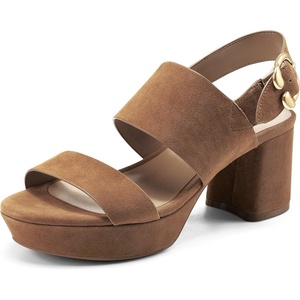 image:imageAerosoles Womens Camera Platform SandalCognac Suede