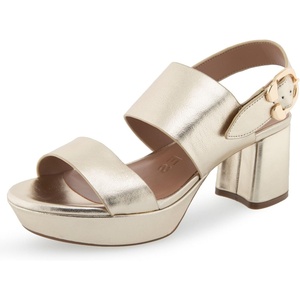 image:imageAerosoles Womens Camera Platform SandalGold Metallic Leather