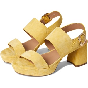 image:imageAerosoles Womens Camera Platform SandalYellow Freesia Suede