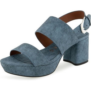 image:imageAerosoles Womens Camilia Platform SandalBlue Jean Denim Textured Faux Leather