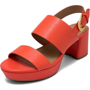 image:imageAerosoles Womens Camilia Platform SandalOrange Faux Soft Leather