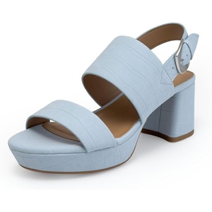 image:imageAerosoles Womens Camilia Platform SandalPale Blue Croc Faux Nubuck