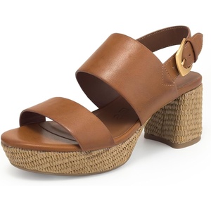 image:imageAerosoles Womens Camilia Platform SandalTan Faux LeatherBasket Raffia