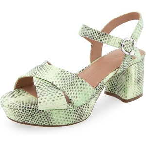 image:imageAerosoles Womens Cosmos Heeled SandalsGleam Snake Print Leather