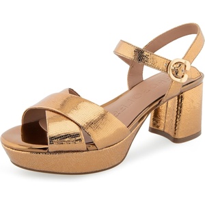image:imageAerosoles Womens Cosmos Heeled SandalsLight Bronze Leather