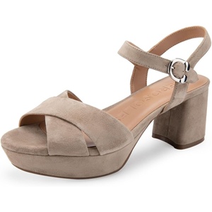 image:imageAerosoles Womens Cosmos Heeled SandalsTrench Coat Suede