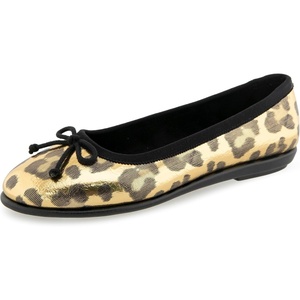image:imageAerosoles Womens Homebet FlatsGold Metallic Leopard